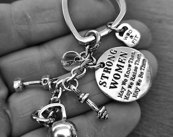 Gym Keychain for Women · Motivation Gift ·Workout Gifts · Gym Gifts · Gift For mom · Friendship gift · Mom Gift · Sister Gift · WOD & FIT