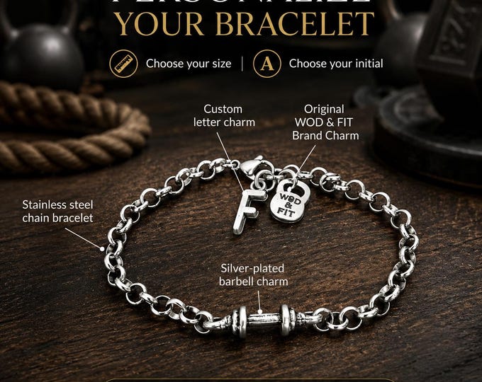 Gym Bracelet Barbell Workout gifts · Gym Jewels · Bodybuilding Gift·Fitness Gifts · Gym Gifts · Personal Trainer · Crosstraining · Wod & Fit
