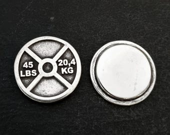 Gym Weigth Plate 45lbs Magnets -Gym Gift · fitness Gift -Gym Rat · Weight Lifting -Metal blackboard magnet · fridge magnets  Wod & Fit