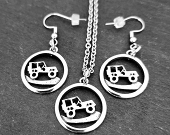 Necklace Earrings Offroad Girl · Gift Off road Girl 4x4 off-road - Off Road Lovers- 4x4 Gifts For Her- Off road Gift -Gift for mom ·Mom Gift