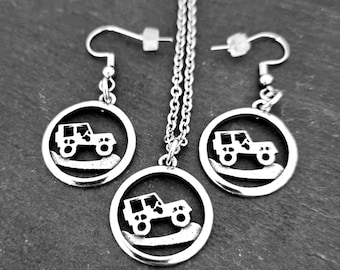 Necklace Earrings Offroad Girl · Gift Off road Girl 4x4 off-road - Off Road Lovers- 4x4 Gifts For Her- Off road Gift -Gift for mom ·Mom Gift