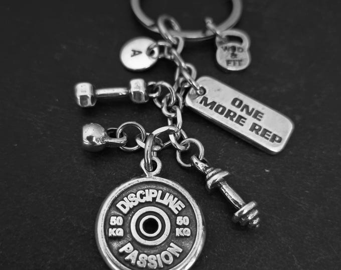 Personalized Keychain DISCIPLINE PASSION Workout Gift · Personalized Gifts · Coach Gift · Boyfriend Gift · Dad Gift · Fitness Gift Wod & Fit