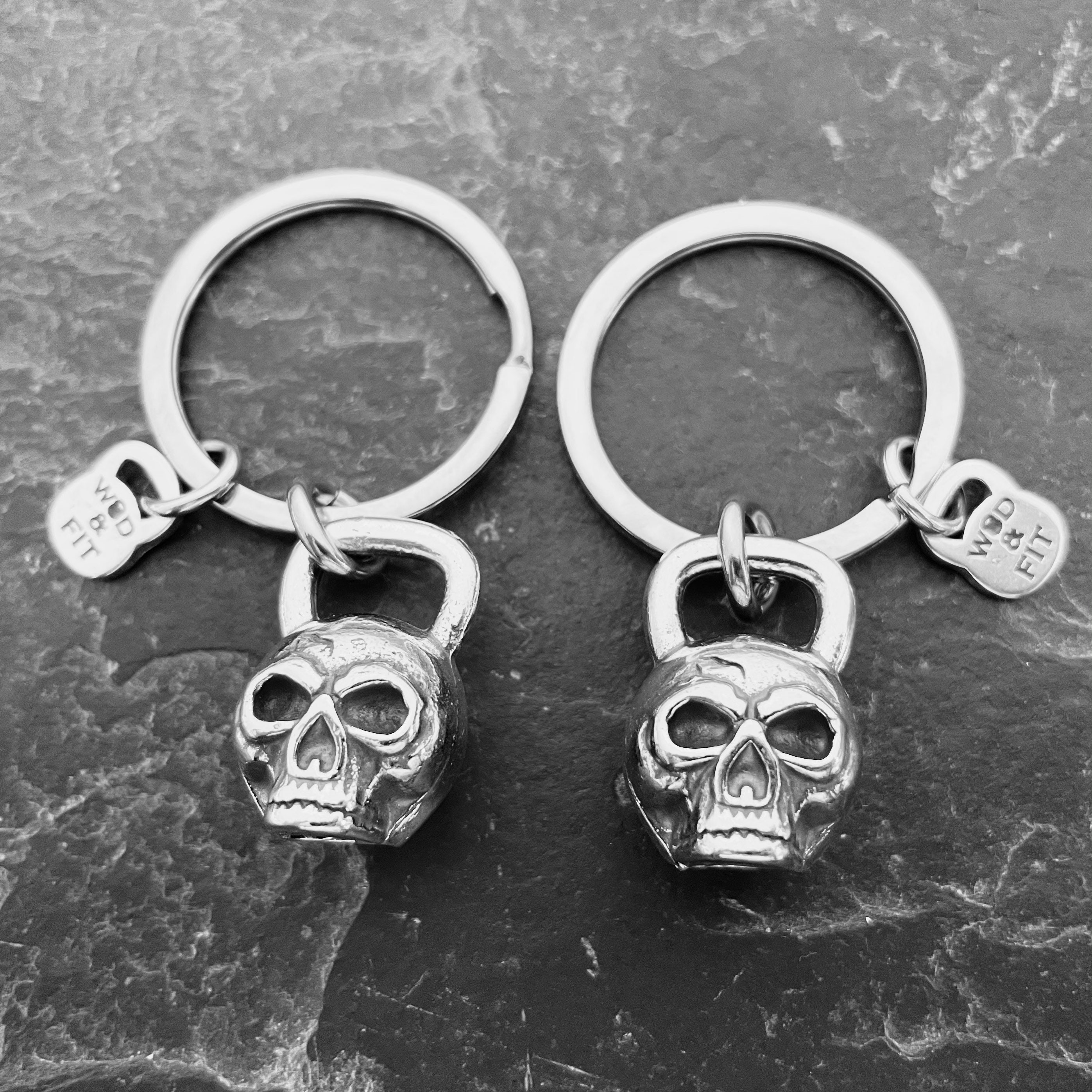 Skull & crossbones keyring