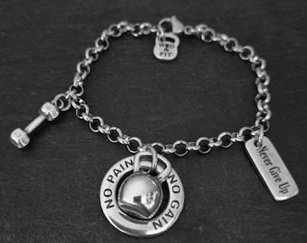 Gym Bracelet Helen Workout · Name Bracelet · Fitness Bracelet · Custom Bracelet · Girlfriend Gift · bracelet for women · Gym Gift ·Wod & Fit