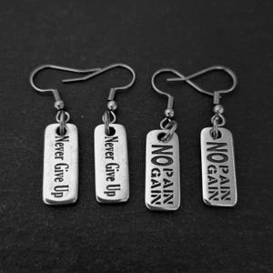 Fitness Ohrringe FitGirl Workout Gym Motivation Ohrringe – Motivationsgeschenk – Crosstraining – personalisierte Ohrringe – Wod & Fit
