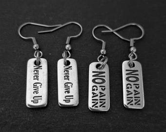 Earrings Fitness Elizabeth Workout -Gym Girl - Custom Earrings - Gym Earrings · Bff Gifts · Coach Gift · Sport- Motivation Gift · Wod & Fit
