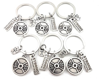 Set 6 Gym Personalized Key Ring Six Pack · Friendship Jewelry · Thank you gift · Team Gift · Coach Gifts · Bff Gifts · thank you · Wod & Fit