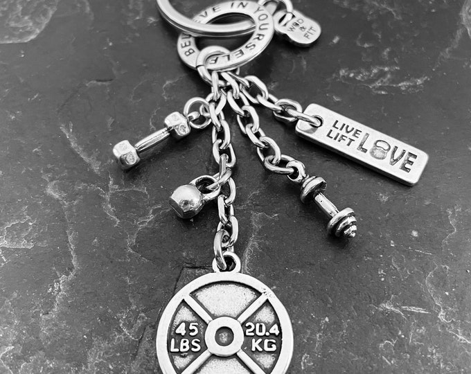 Gym Custom Keychain Bodybuilding Personalized Motivation Gift · Custom gift · Boyfriend Gift · Coach Gift· Bff Gifts ·Weight loss ·Wod & Fit