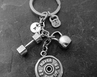 Gym Keychain Exercise Workout · Weight Plate ·Weight Lifting · Bodybuilding · Gym Gifts ·Fitness Gifts ·Coach Gift ·Boyfriend Gift Wod & Fit