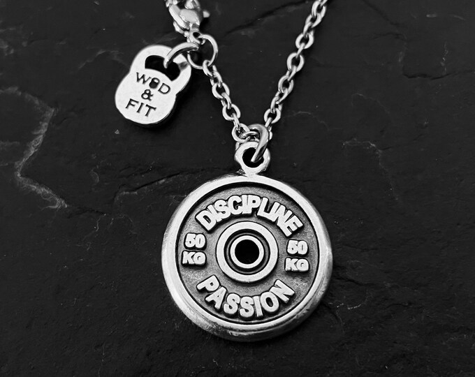 Gym Gift Weight Plate Necklace Motivation Custom Gifts · Bodybuilding · Weight Lifting - Fitness Gift · Powerlifter · Coach Gift· Wod & Fit