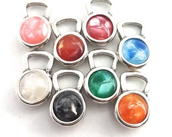 Fitness Pendant Kettlebell Color Shell Flat For Bracelet · Necklace · Bodybuilding -Fitness Jewels-Gym Gift - Kettlebell Pendant · Wod & Fit