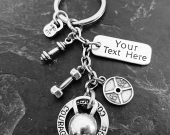 GYM Keychain Kettlebell Motivation Nasty Workout Gifts - Custom Gym Gifts· Fitness Jewelry - Bodybuilding Gifts- weight lifting Wod & Fit
