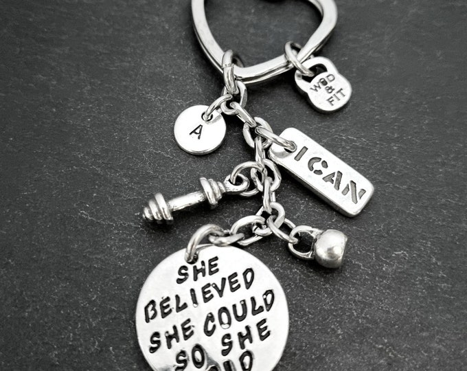 Keychain She Believed She Could So She Did · Personalized Gift · Bff Gifts · Girlfriend Gift · Mom Gift · gifts for her · gift for women