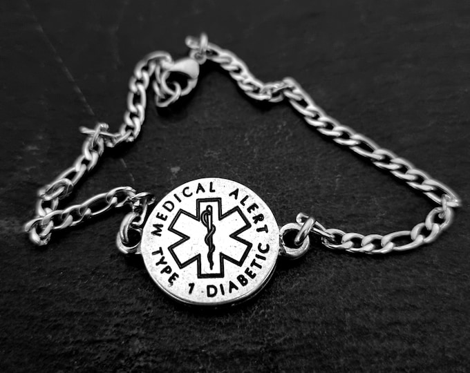 Medical Alert ID Bracelet Custom Adjustable-Personalized Engraved · medical id bracelet Medical Condition Info ·Medical alert bracelet women