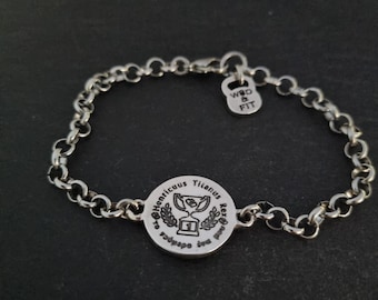 Custom Bracelet · Chain Bracelet· Engraved Bracelet · Custom Gift ·Dad Gift ·Boyfriend gift · Custom Bracelet For Dad·Gifts for Grandfather