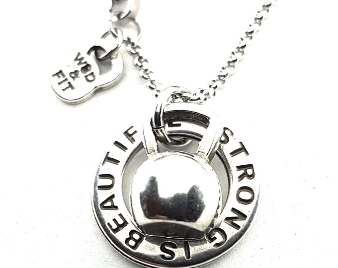 Gym Custom Necklace Ring Dips · Personalized Gift · Fitness Necklace · Girlfriend Gift · Gym Necklace · Mom gift · Dad Gift · GYM ·Wod & Fit