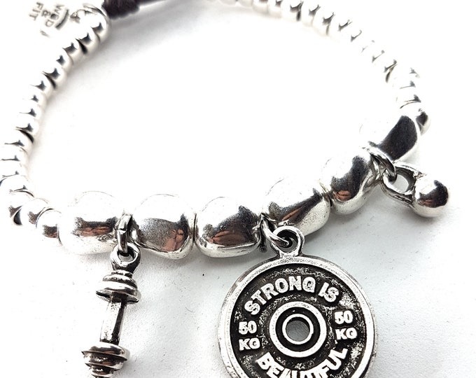 Personalized Workout Bracelet - Empowering Gift for Her Atlas Workout · Custom Bracelet · Girlfriend Gift · Bff Gift · Mom Gift ·Wod & Fit