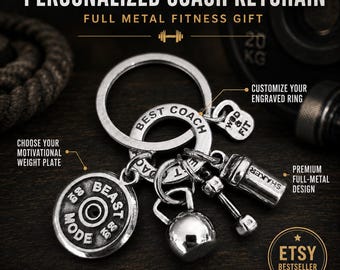 Gym Keychain AMRAP Shaker Kettlebell - Fitness Gifts · GYM Jewels · Personal Trainer Gift· Crosstraining · Custom Keychain · SportWod & Fit