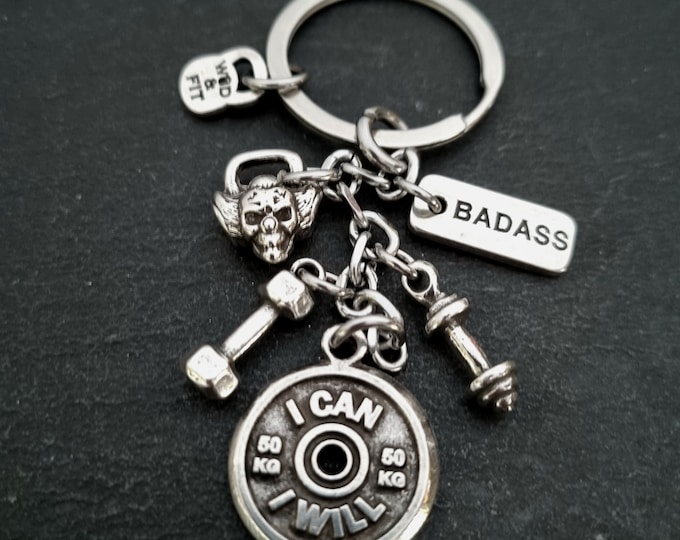 Custom Keychain PUKIE Workout · Personalized Gift · Crosstraining· Weightlifting · Dad Gift · Boyfriend Gift· Personalized Gift· · Wod & Fit