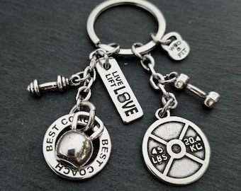 Gym Gift Custom Keychain Annie Workout 45lbs · Personalized gift ·Gym Gifts- BFF Gift ·Weight Lifting ·Workout gifts ·Custom gifts Wod & Fit