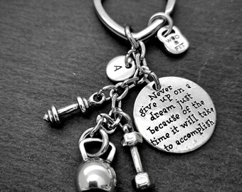 Gym Keychain for Women · Motivation Gift ·Workout Gifts · Gym Gifts · Gift For mom · Friendship gift · Mom Gift · Sister Gift · WOD & FIT