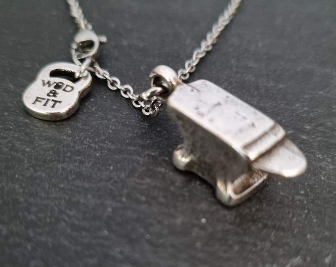 Anvil Necklace · Strong Gift · Anvil Pendant · Forged in the Fire · Anvil Charm · BoyFriend Gift· Gift for Dad · Strenght Jewelry· Wod & Fit
