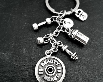Personalized Gym Keychain – Motivational Weight Plate – Fitness Gift for Him/Her – Coach Appreciation –  fitness enthusiast gift - WOD & Fit