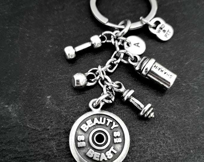 Personalized Gym Keychain – Motivational Weight Plate – Fitness Gift for Him/Her – Coach Appreciation –  fitness enthusiast gift - WOD & Fit