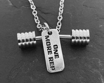 Gym Necklace Strongman · Gym Gifts · Custom Necklace -Weight necklace Barbell Necklace -Bodybuilding -Weight Lifting -Gym Necklace Wod & Fit