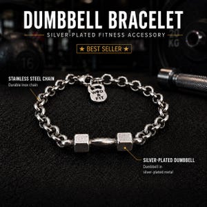 Gym Bracelet Dumbbell Bracelet Workout ·Gym Jewelry · Bodybuilding - Fitness Gifts  Gym Gifts · Personal Trainer · Crosstraining · Wod & Fit