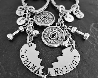 Couple Gift Keychain Thelma & Louise Strong Women · Best friend gift · Sister gift · BFF Gift · Girlfriend gift · Mom Gift · Wod and Fit