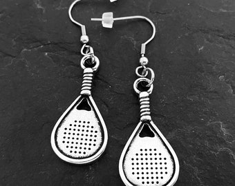 Padel Earrings Padel Tennis Gift for Padel Lover -Gift for Padel -Padel Tennis Woman -Paddle tennis Gift- Padel Pendant - Wod & Fit