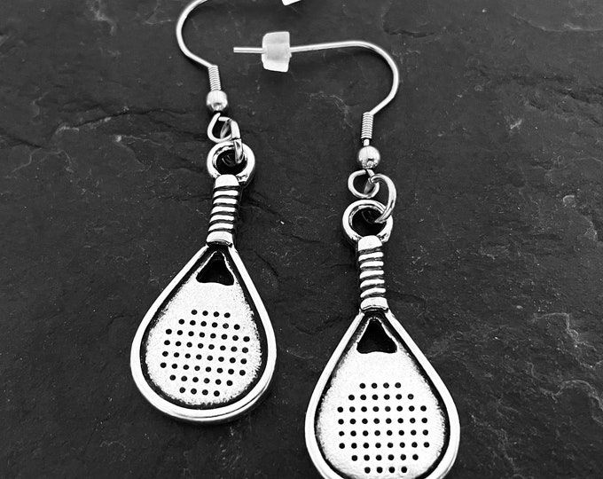 Padel Earrings Padel Tennis Gift for Padel Lover -Gift for Padel -Padel Tennis Woman -Paddle tennis Gift- Padel Pendant - Wod & Fit