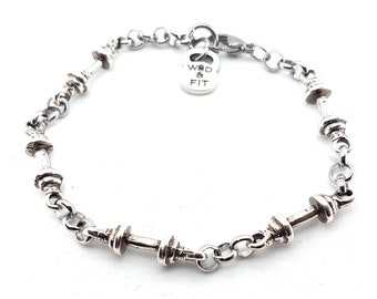 Gym Bracelet FIVE Barbells Workout Gifts · Bff Gifts · Birthday gift · Girlfriend gift · Boyfriend Gift · Crosstraining·Coach Gift Wod & Fit