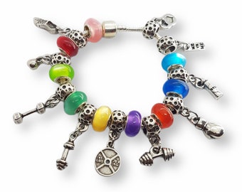 Gym Pendant for Bracelt Weights - Fitness Gift- Fitness Jewels -Crosstraining· Necklace Pendant ·GYM Gifts· Bff gifts · Coach Gift·Wod & Fit