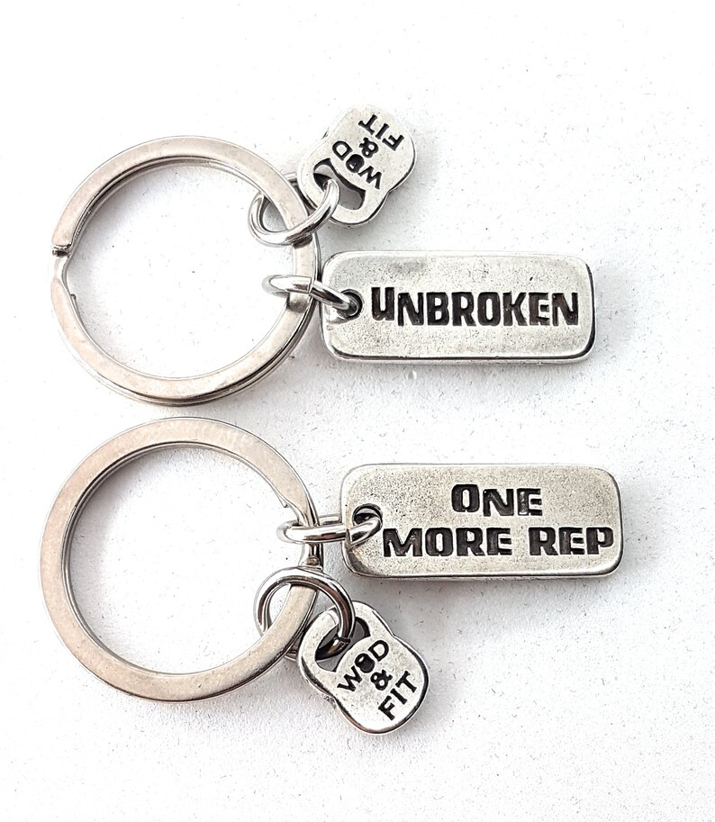 Keychain Motivational word Keychain Etsy
