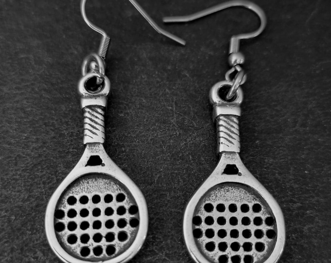 Padel Earrings Padel Tennis Gift for Padel Lover -Gift for Padel -Padel Tennis Woman -Paddle tennis Gift- Padel Pendant - Wod & Fit