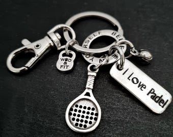 Padel Tennis Keyring Custom Gift · Padel Player gift · Gift to Padel Player - Tennis Coach gift - Padel Gift · Padel racket - Wod & Fit
