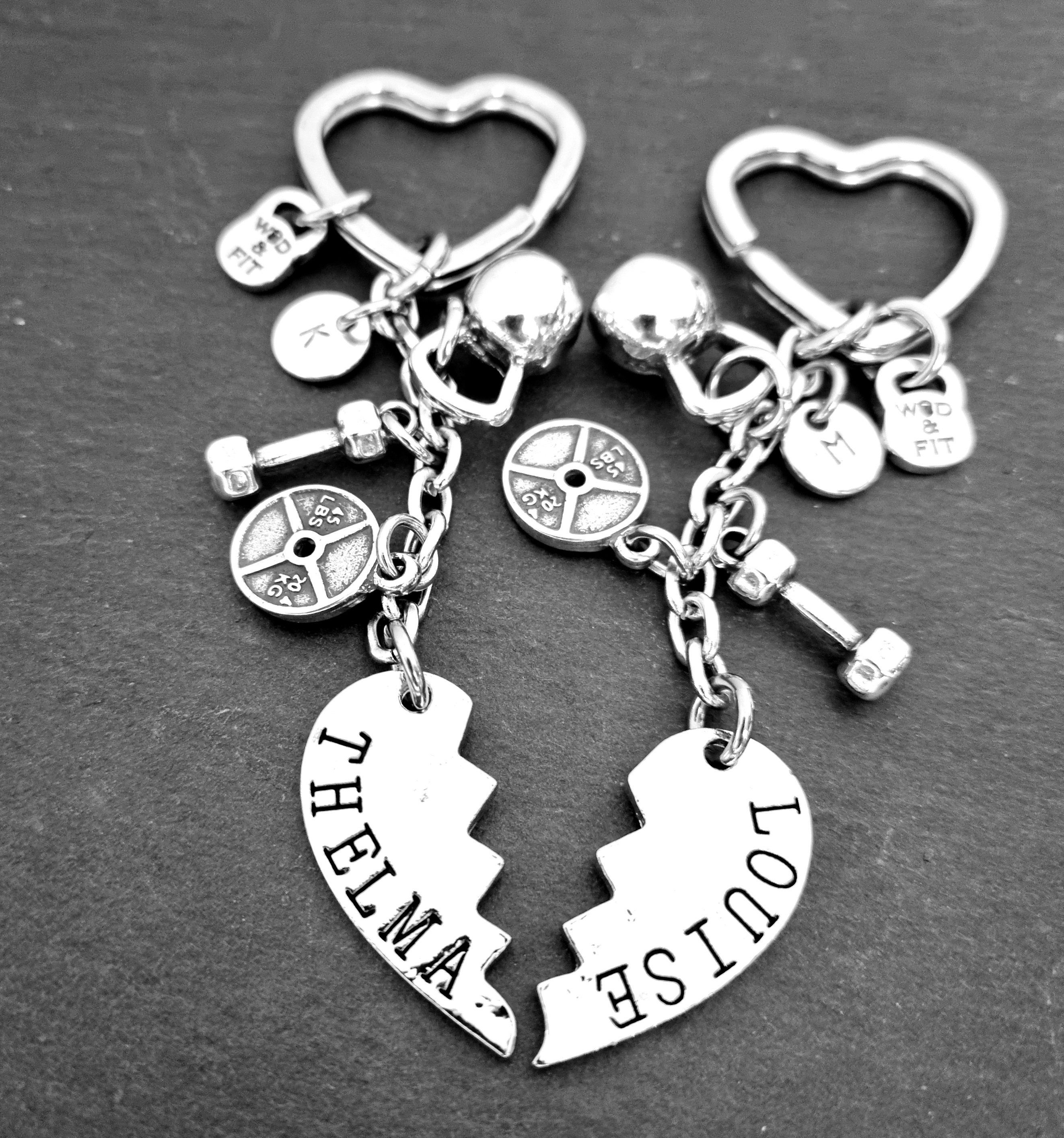 Thelma and Louise Keychain Set You're The Thelma to My Louise Best Friend  Keychain Set Friendship Gift (Thelma Louise Keychain)