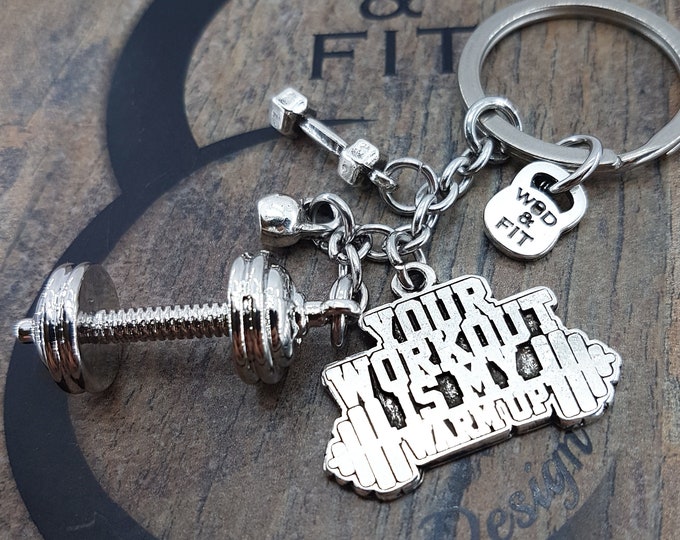 Custom Keychain GYM Bench Press Workout Gifts · Gym Motivation · Coach gift · Personalized Gift · Bodybuilding · Bff Gifts · Sport·Wod & Fit