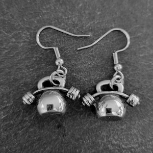 Kettlebell Langhantel Fitness Ohrringe Gym Damen Ohrringe Motivation Crosstraining Gym Geschenk Fitness Schmuck Wod & Fit