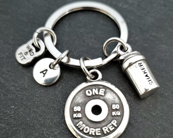 Gym Key ring Motivation Weight Plate Protein Shaker · Bff Gifts · Coach Gift · Girlfriend Gift · Boyfriend Gift · Wirght lifter · Wod & Fit