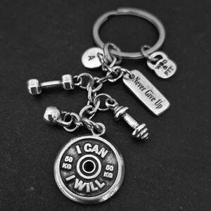 I CAN - I WILL Keychain · Gym gifts ·Name Gift ·Gym Motivation · Coach gift ·Personal Trainer Gift· Custom Gift ·Personalized Gift Wod & Fit