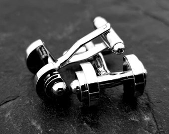 Dumbbell Cufflinks · Fitness Bodybuilder · Weightlifting · Bodybuilding Gift· Anniversary Gift · Best man Gift · Gym Gifts· Sport· Wod & Fit