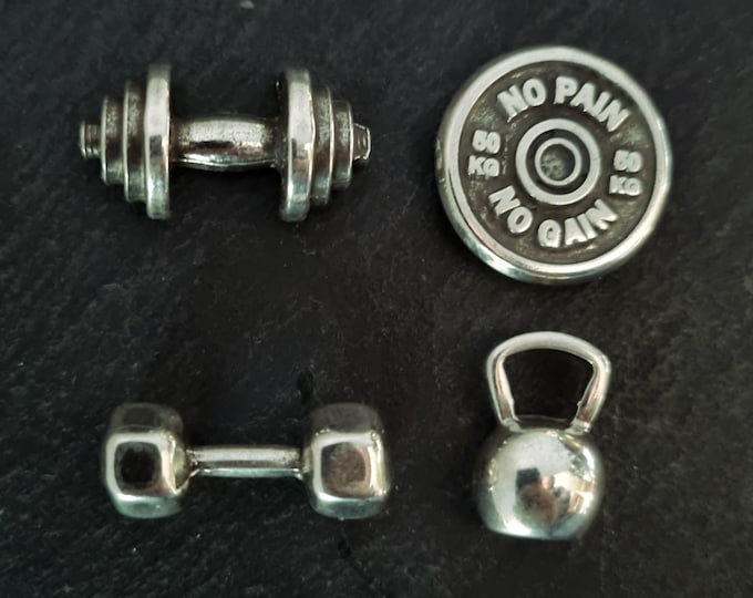SET 4 Gym Magnets Barbell Motivation Weigth Plate - Whey Protein · Whiteboard magnet · Gym Gift · Dumbbell Magnet· Fridge magnet -Wod & Fit