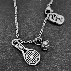 Paddle tennis Necklace Small Ball Gift for Padel Lovers - Paddel Tennis gift -Gift for Paddel -Gift for Paddel Player- Paddle Gift-Wod & Fit