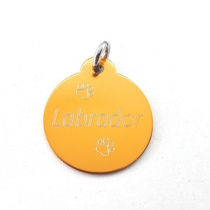 Plaque ronde en aluminium personnalisable Paroles de musique -Message personnel -Motivation-Carte d'identité -Animal de compagnie- Musique SANS GRAVURE LASER