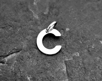 Initial letter in Stainless Steel · Initial Letter for Bracelet · Alphabet Pendant ·Letter Pendent· Letters A-Z Alphabet Charm initial Charm