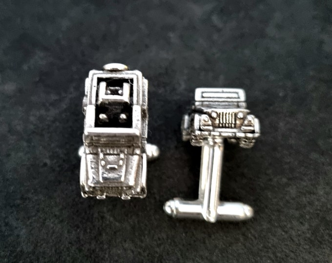 Cufflinks Off-roadCar- Bff Gift · Birthday gift · Accessories Offroad Gift - 4x4 Gifts For Her - Wedding- Off Road - Car Cufflinks gift