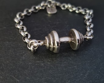 Gym Bracelet Barbell Weight lifting ·Gym Jewelry · Bodybuilding - Fitness Bracelet  Gym Gifts · Personal Trainer · Crosstraining · Wod & Fit